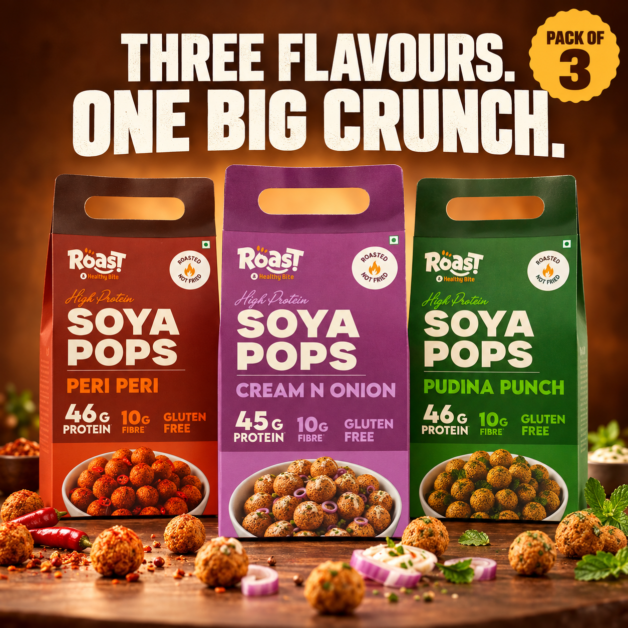 SOYA POPS - PACK OF 3
